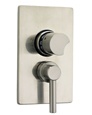 Jaclo T6572 CONTEMPO Round Dual 1/2" Thermostatic and Volume Control Valve with Trim Kit