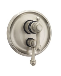 Jaclo T6592 Finial Lever Dual 1/2" Thermostatic and Volume Control Valve with Trim