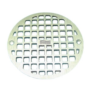 Jay R. Smith A06PBG Polished Brass Grate 5 5/8" Outside Measurement.