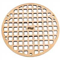 Jay R. Smith A08PBG Polished Brass Grate 7 5/8" Outside Measurement.