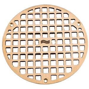 Jay R. Smith A08PBG Polished Brass Grate 7 5/8" Outside Measurement.