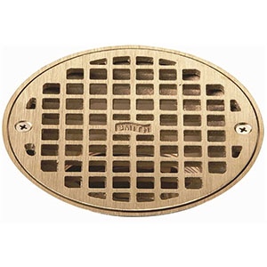 Jay R. Smith A10NBG Nickel Bronze Grate 9 5/8" Outside Measurement.