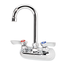 Krowne 10-400L - Low Lead Commercial 4-inch Center Hand Sink Faucet with Gooseneck Spout