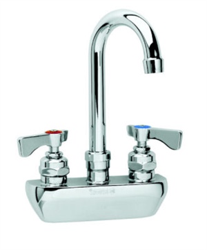 Royal Series 4-inch Center Hand Sink Faucet - 3-1/2-inch Gooseneck Spout