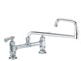 Krowne 15-818L - Low Lead Royal Series 8-inch Bridge Faucet with 18-inch Double Jointed Swing Spout