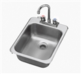 Krowne HS-1317 DROP IN 1-COMPARTMENT SINK 13" X 17" OA, INCLUDES FAUCET AND DRAIN           
