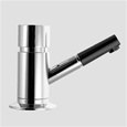 KWC Z.534.171.736 Suprimo Classic Soap Dispenser, Solid Stainless Steel and Matte Black