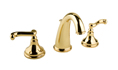 Meridian 2009273 - Widespread Lavatory Faucet Lever Handles (Solid Brass Construction) - 18K Gold