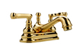 Meridian 2022120 - Centerset Lavatory Faucet Lever Handles (Solid Brass Construction) - 18K Gold