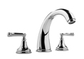 Meridian 2025100 - Roman Tub Faucet Lever Handles (Solid Brass Construction) - Polished Chrome