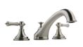 Meridian 2026220 - Roman Tub Faucet Lever Handles (Solid Brass Construction) - Brushed Nickel