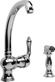 Meridian 2044000 - Kitchen Faucet with Spray (Solid Brass Construction) - Polished Chrome