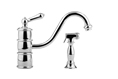 Meridian 2047000 - Kitchen Faucet (Solid Brass Construction) - Polished Chrome