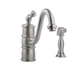Meridian 2047010 - Kitchen Faucet (Solid Brass Construction) - Brushed Nickel