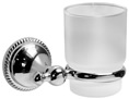 Meridian 2202400 - Glass Tumbler with Holder (Solid Brass Construction) - Polished Chrome