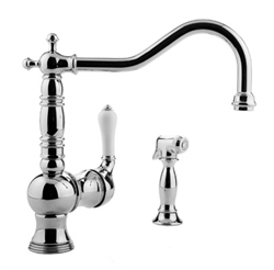 Meridian 2279000 - Kitchen Faucet with Spray (Solid Brass Construction) - Polished Chrome