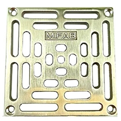 MIFAB S5PG 3 5X5 grate w/ securing screws 4 1/2" OUTSIDE DIAMETER