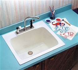 Mustee 10 Utility Sink - Add the convenience of a utility sink in virtually any room in your home. Model 10 is designed to look great in any décor.