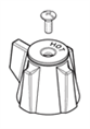 Pfister Faucets 940-934A - 143-60 PI BLADE Handle HOT