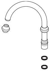 Pfister Faucets 962-300V - Polished Brass Spout Nut