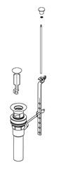 Pfister Faucets 972-022A - Metal Pop up Assembly