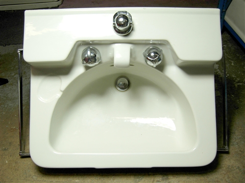 Crane Drexel Wall Mounted Sink 1950s, 1950s Bathroom Sink Fixtures