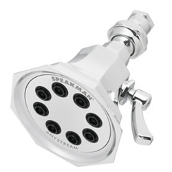 Speakman S-3019 - Anystream® Vintage™ S-3019 Showerhead. The Speakman Anystream® Vintage™ Showerhead was modeled after the classic Speakman 4 inch self- cleaning showerhead from the 1920s, while renovating its structural details.