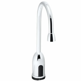 Speakman S-9200 - AC powered/plug-in slim gooseneck faucet. Solenoid with built-in filter. Electronics housed above counter. All brass body and spout. 120-second time out feature prevents floods. Meets ASME A112.18.1/CSA B125.1