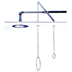 Speakman SE-236 - Concealed ceiling mount, horizontal supply, stay open ball valve, on-off pull chains w/rings.