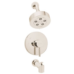 Speakman SM-1030-P-PN Neo Pressure Balance Valve & Trim in Shower combination and Tub spout in Polished Nickel