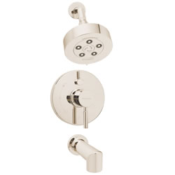 Speakman SM-1430-P-PN Neo Pressure Balance Valve & Trim in Shower combination and Tub spout in Polished Nickel