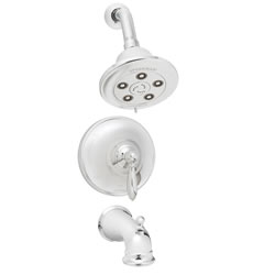 Speakman SM-6030-P Alexandria Pressure Balance Valve & Trim in Shower combination and Tub spout in Polished Chrome