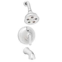 Speakman SM-7430-P Caspian Pressure Balance Valve & Trim in Shower combination and Tub spout in Polished Chrome