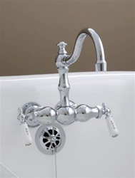 Strom Plumbing P1004 - Clawfoot Leg Tub Faucet with Arched Spout