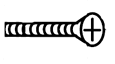 Symmons DF-9 Screw, (2) 8-32 x 1 3/4, Brass