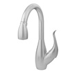 Symmons - S-2620-L-STS - Moscato™ Stainless Steel Single Lever Pull Out Spray Kitchen Faucet
