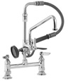 T&S Brass - B-0178 - Spray Assembly, Deck Mount Base, 8-inch Centers, 12-inch Add-On Faucet - Spray Valve and Hose
