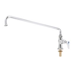 T&S Brass - B-0205 - Single Pantry Faucet, Single Hole Base, Deck Mount, 18-inch Swing Nozzle (065X)