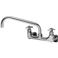 T&S Brass - B-0290 - Big-Flo Mixing Faucet, Wall Mount, 8-inch Centers, 12-inch Swing Nozzle, LL Inlets