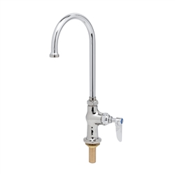 T&S Brass - B-0306 - Single Pantry Faucet, Deck Mount, Lever Handle, Swivel Gooseneck (133X)