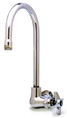 T&S Brass - B-0310 - Single Pantry Faucet, Wall Mount, Rigid Gooseneck, Four-Arm Handle
