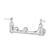 T&S Brass - B-0330-LN - Double Pantry Rigid Base Faucet, Wall Mount, 8-inch Centers, Less Nozzle