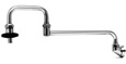 T&S Brass - B-0580 - Pot Filler, Wall Mount, 18-inch Double Joint Nozzle, 1/2-inch NPT Inlet, Insulated On-Off Control