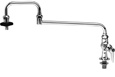 T&S Brass - B-0590 - Pot Filler, Deck Mount, Single Control, 18-inch Double Joint Nozzle, Insulated On-Off Control