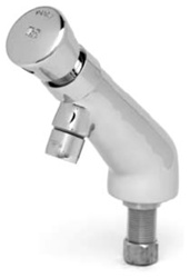T&S Brass - B-0805 - Metering Faucet, Single Temperature, Push Button Cap, 1/2-inch NPT Male Shank