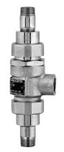 T&S Brass - Vacuum Breaker, 3/8-inch NPT Inlet and Outlet, Spill Resistant, Quarter Turn Ball Valves