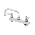 T&S Brass - B-1120 - Workboard Faucet, Deck Mount, 8-inch Centers, 6-inch Swing Nozzle, Lever Handles