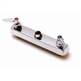 T&S Brass - B-1120-LN - Workboard Faucet, Deck Mount, 8-inch Centers, Lever Handles, Less Nozzle