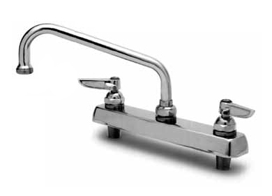 T&S Brass B-1122 Workboard Faucet, Deck Mount, 8