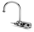T&S Brass - B-1146 - Workboard Faucet, Wall Mount, 4-inch Centers, Swivel Gooseneck, Lever Handles